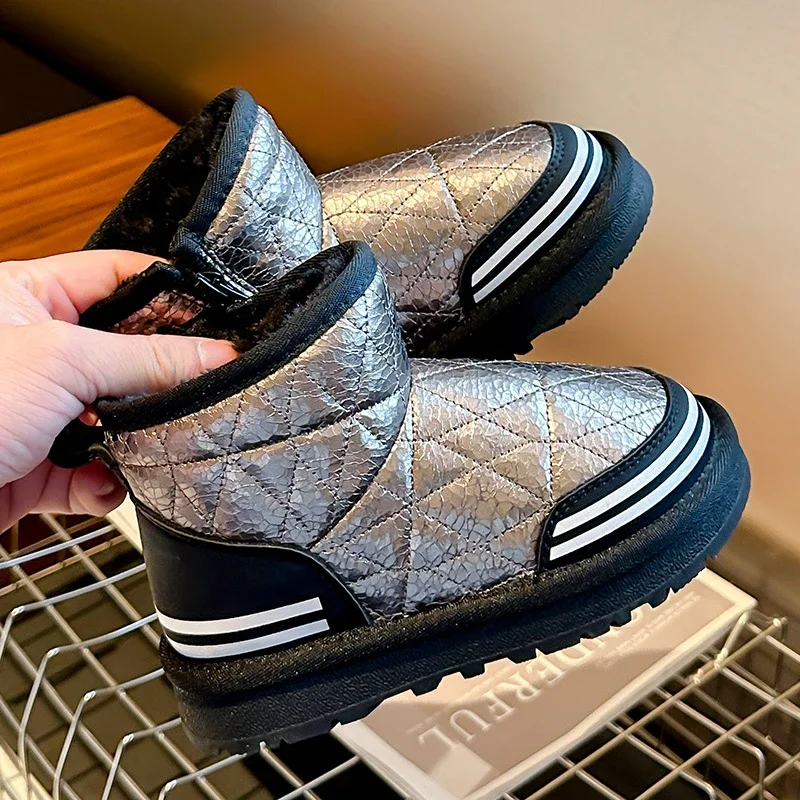 Новые зимние детские ботинки для мальчиков уличные утепленные теплые