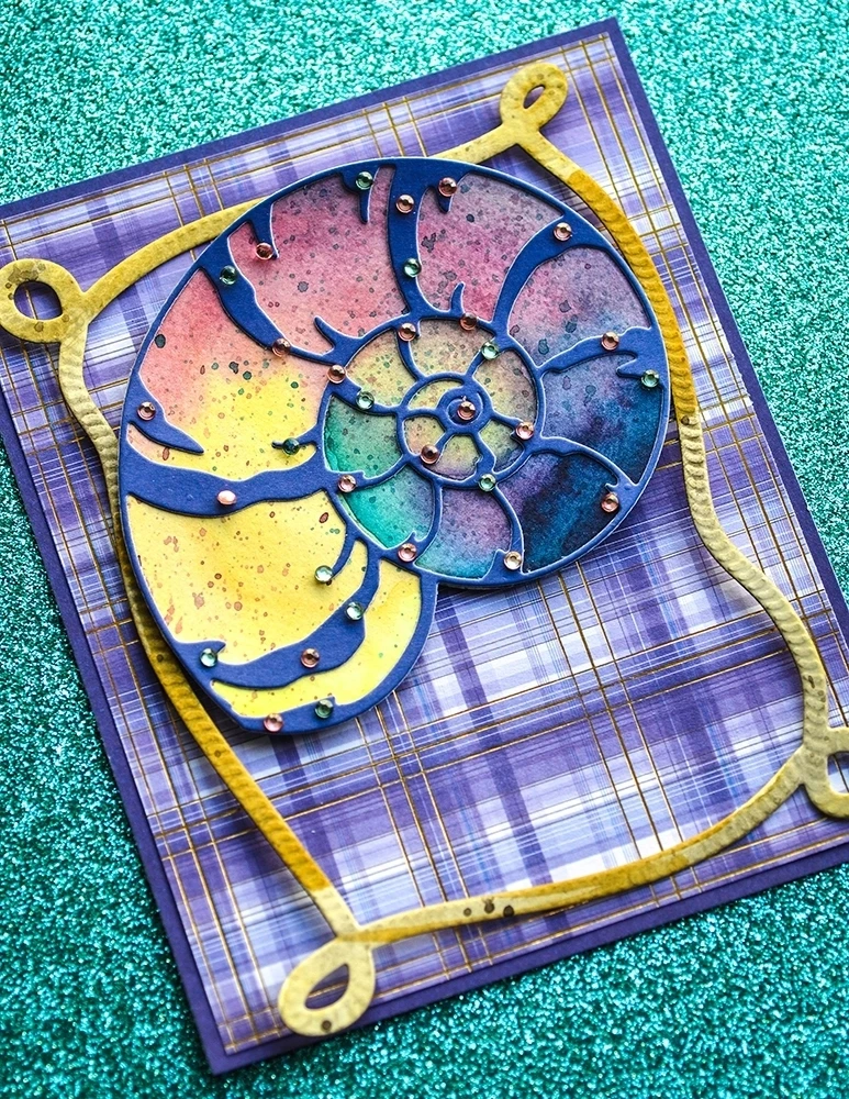 Новинка 2023 года штампы в виде ракушек и теней для рукоделия шаблон скрапбукинга