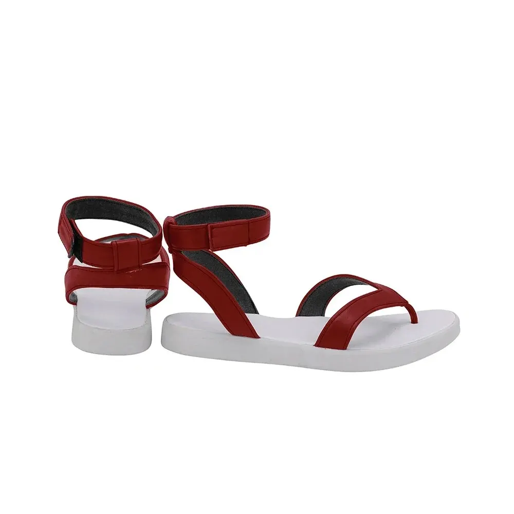 Косплей сандалии Tanjiro Kamado красные