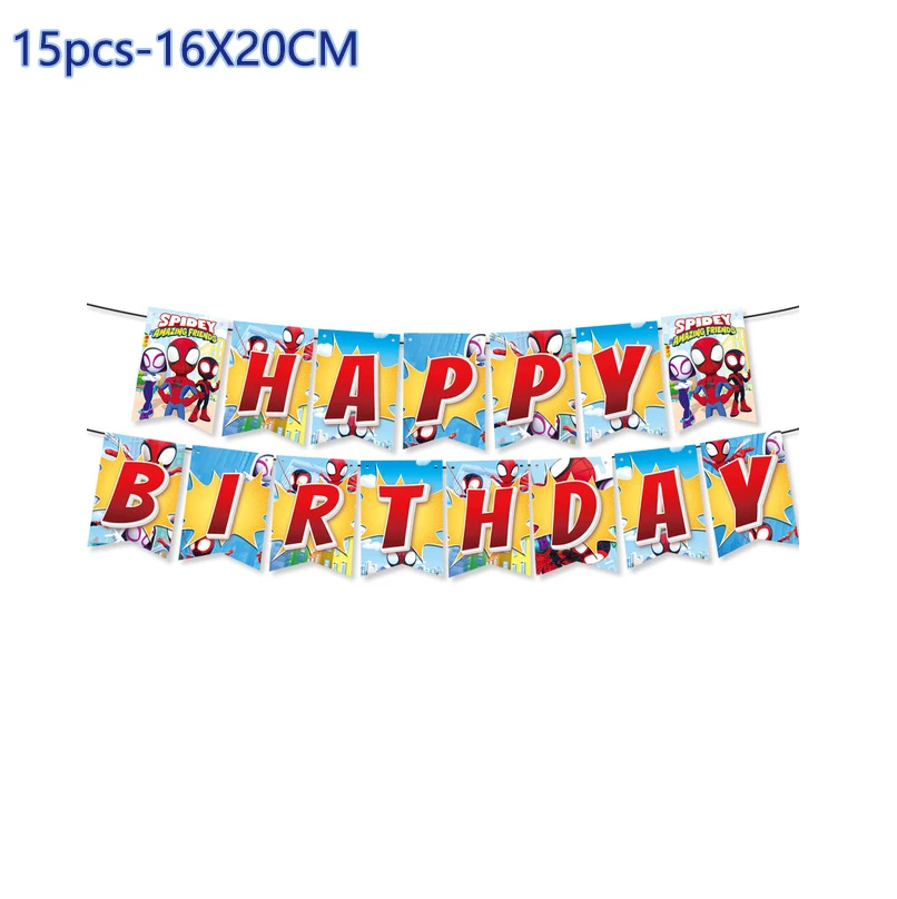 Одноразовый набор столовых приборов Disney Человек-паук и его друг украшение для