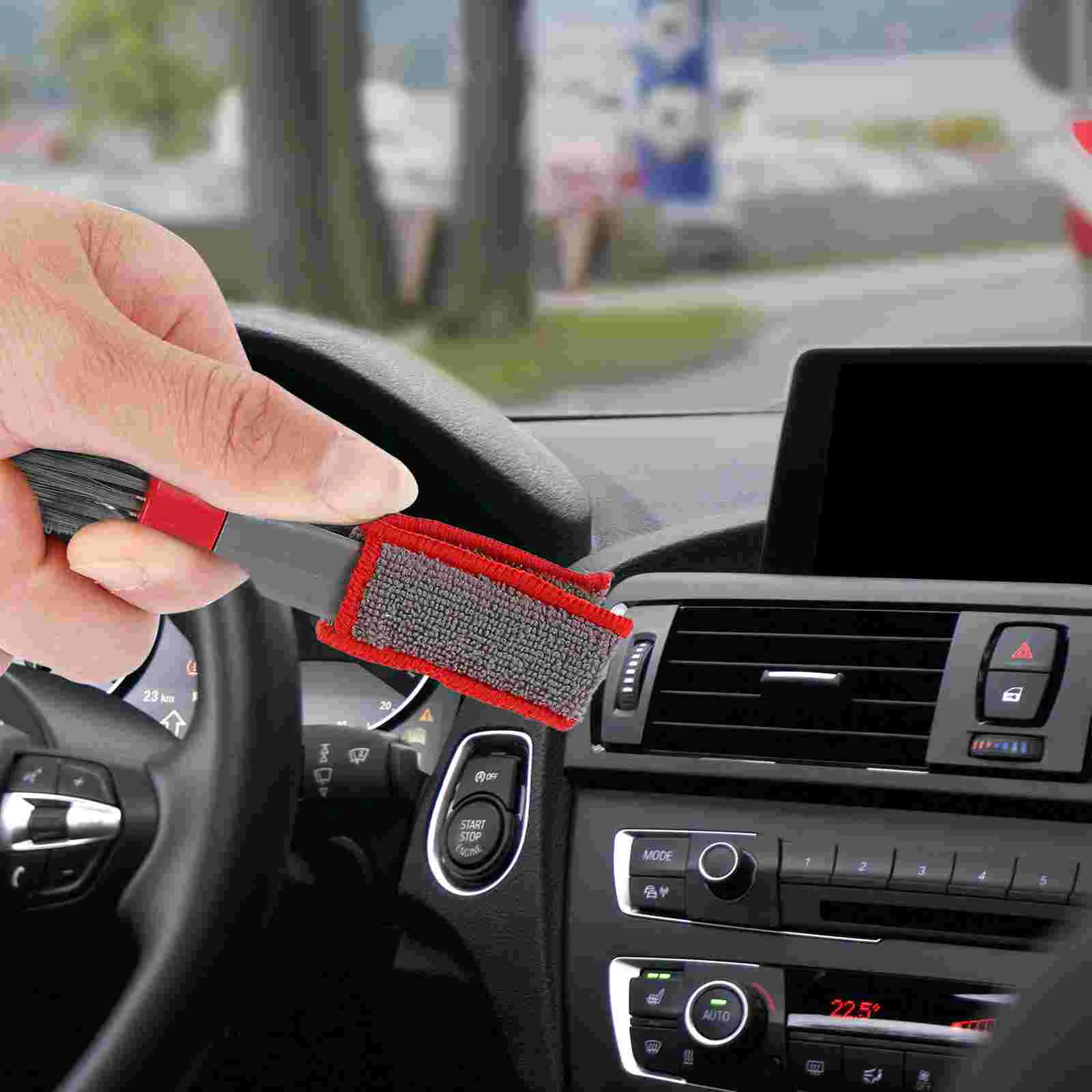

2Pcs Portable Practical Car Air Vent Cleaning Brush Car Dusting Tool Air Conditioner Cleaner