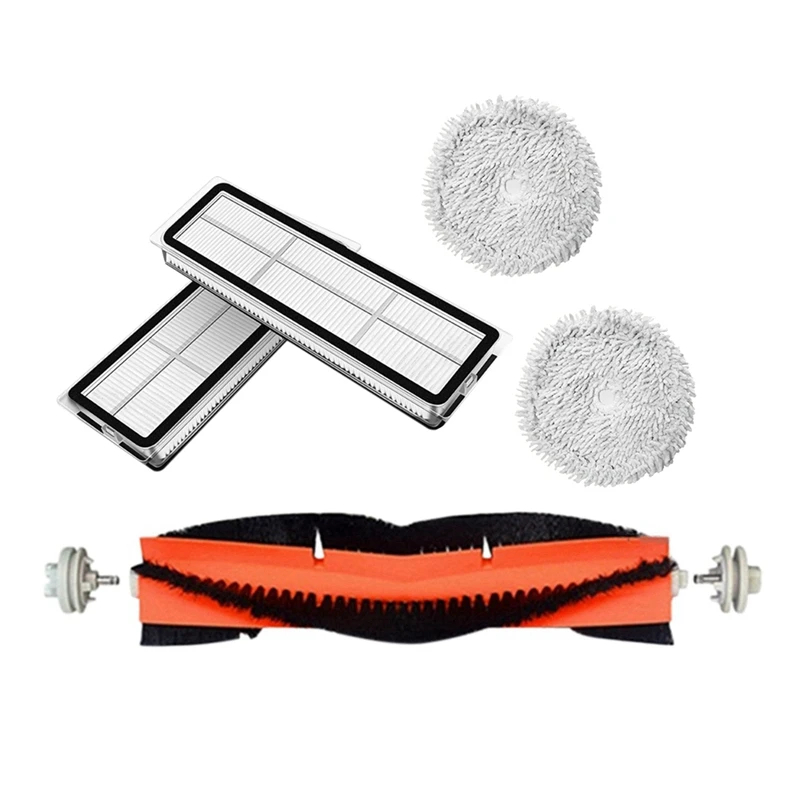 

5Pcs For Xiaomi Dreame W10 Robot Vacuum Cleaner Accessories Detachable Main Brush Washable Filter Mop Cloth Spare Kit