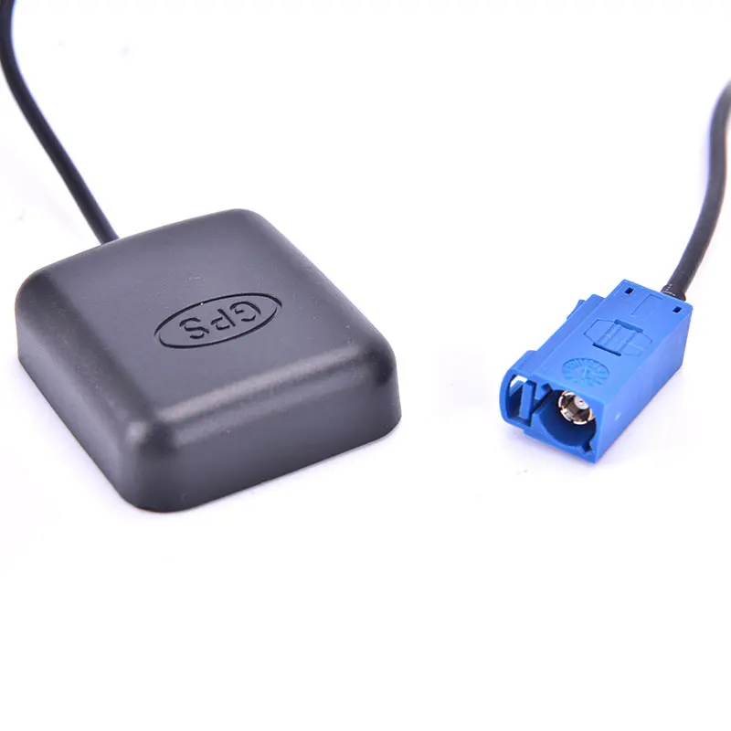 

1pc GPS Antenna FAKRA RNS-E Male Plug Active Aerial Cable For Navigation Head Unit Enhanced GPS Signal Black