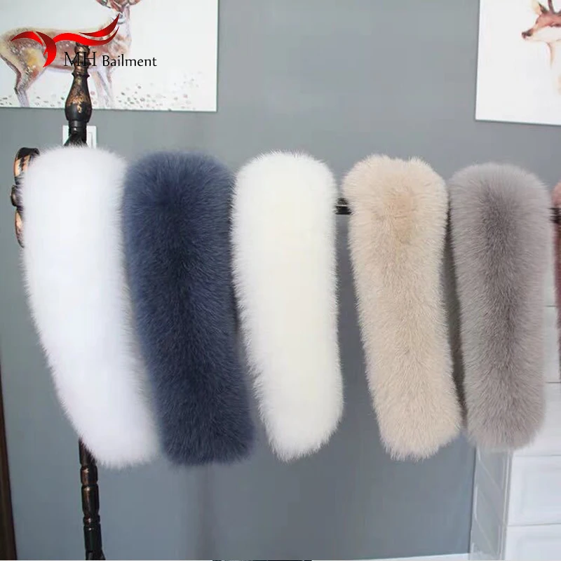 Women Faux Fox Fur Collar Shawl Furry Fur Collar For Winter Coat Hood Fur Decor Fake Fur Scarf Parkas Coat Fur Collar Scarves