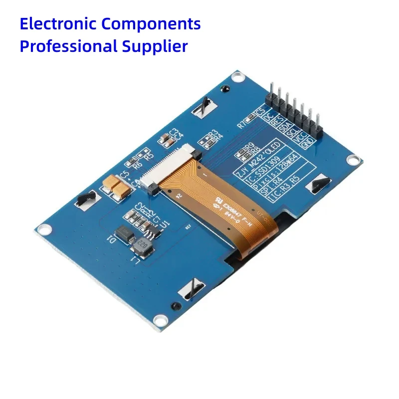 OLED-модуль 2 42 дюйма экран ЖК-дисплей модуль 12864x64 SSD1309 SPI/IIC I2C интерфейс для Arduino 4
