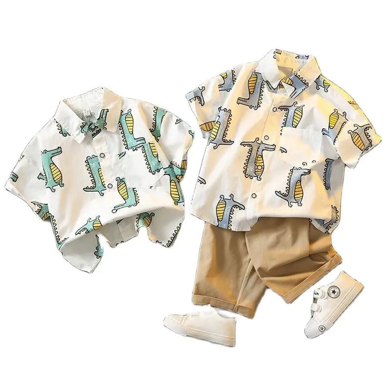 

Fashion Baby Boy's Suit Summer Casual Clothes Set Top Shorts 2PCS Baby Clothing Set for Boys Infant Suits Kids Clothes