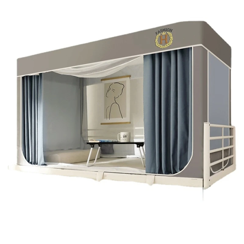 

Shading Mosquito Net College Student Dormitory Bed Curtain Bracket Integrated Dormitory Single Upper Lower Berth