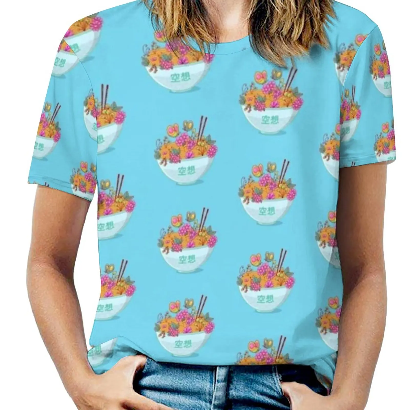 Ramen Fantasy женские сексуальные винтажные футболки на молнии с принтом топы футболка