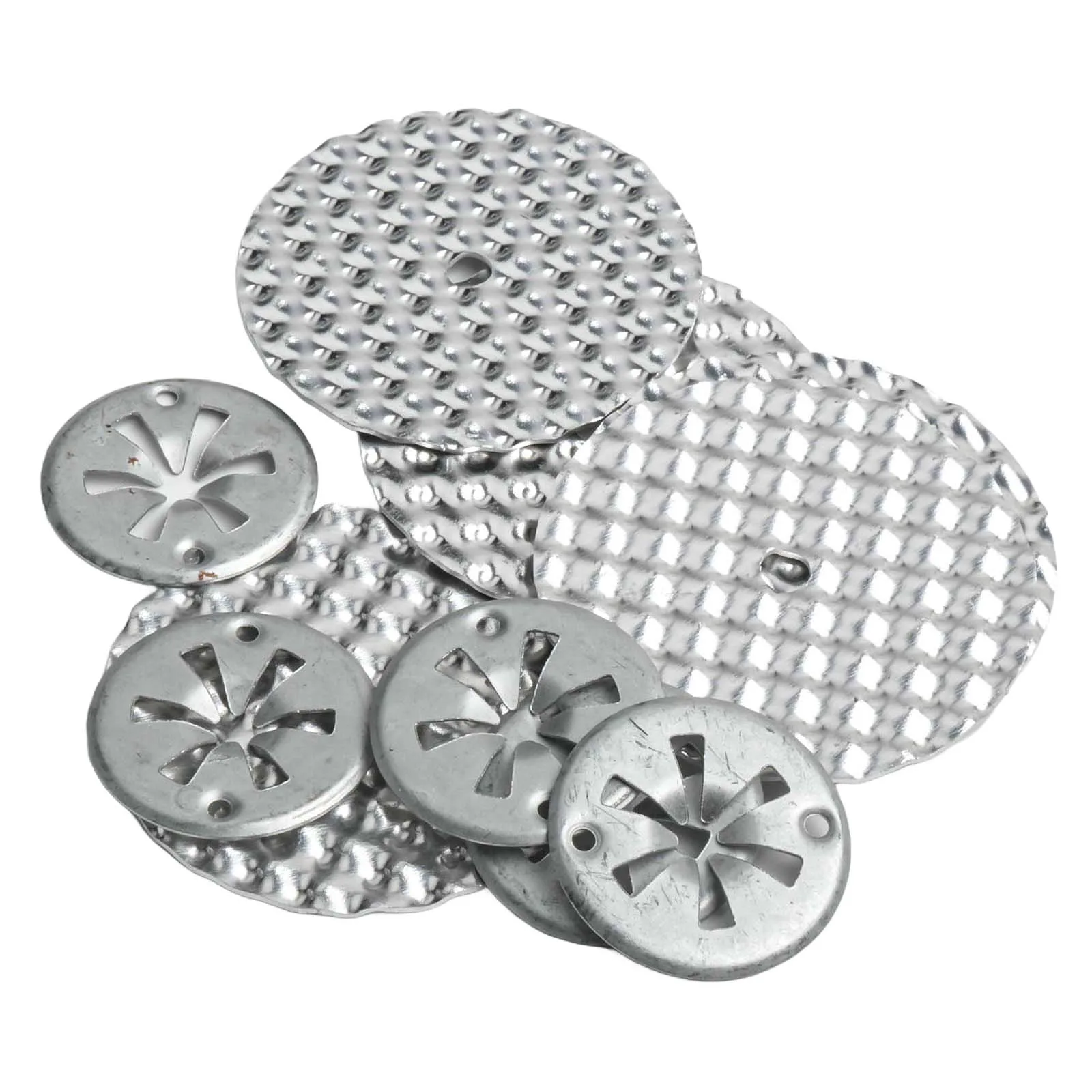 

10 шт. комплект для ремонта теплового экрана, серебряные металлические запасные части 6715468 N 90335004 5 ремонтных листов с 5 зажимными шайбами