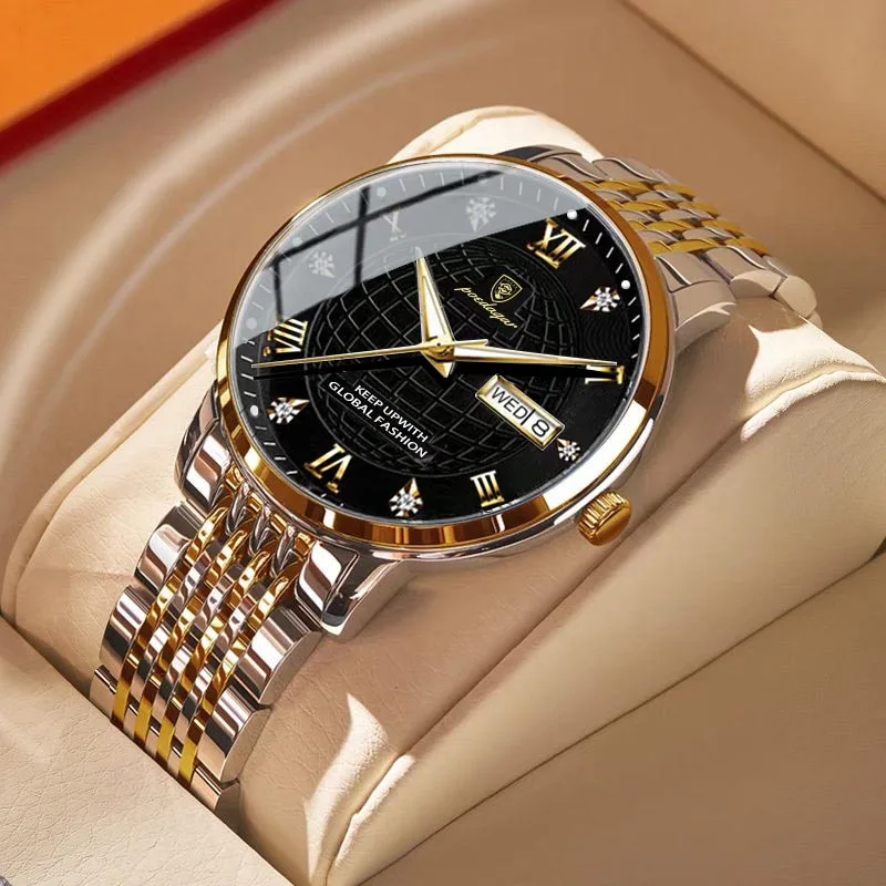 

2022 Fashion Luxury Watch Waterproof Luminous Ultra Thin Date Week Quartz Men's Watch For Men Business Casual Relogio Masculino