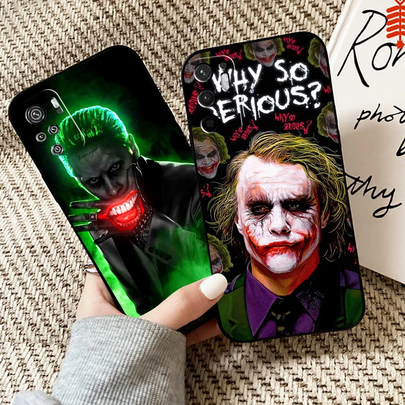 

Clown Bat-man The Joker Phone Case For Xiaomi Redmi Note 10 10S 10T 9 9S 9T 5G For Redmi 10 9 9T 9A 9C Case Soft Funda Carcasa