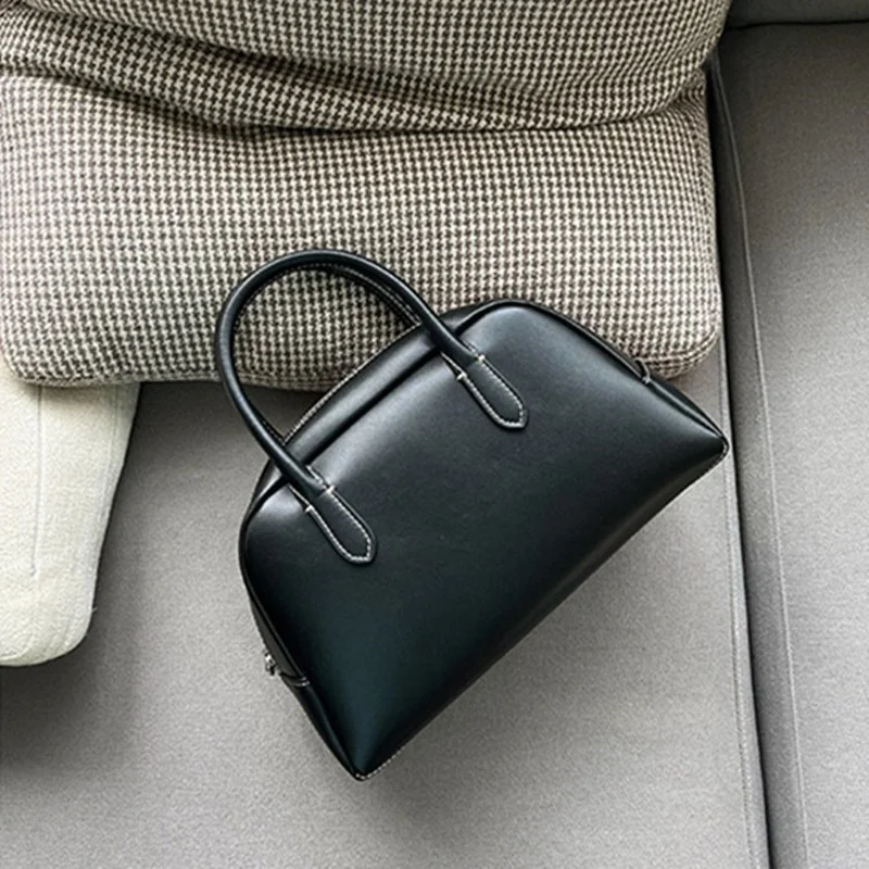 

Новинка 2021, Корейская нишевая сумка для подушки, вместительная сумка на плечо, Модные Портативные кожаные сумочки в стиле ретро, Повседневн...