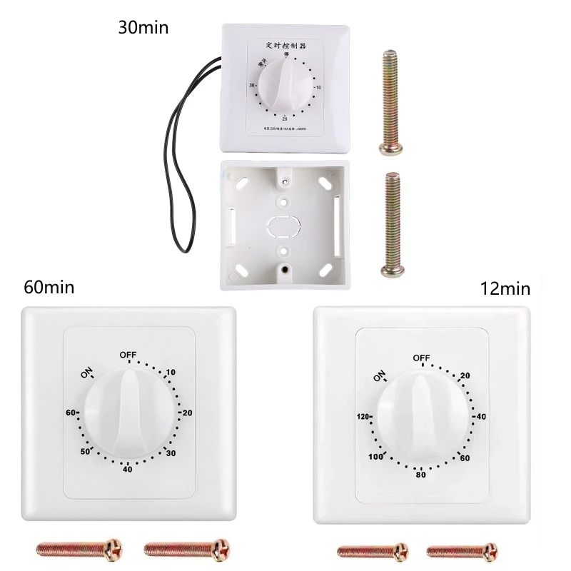 

High Power Pump Motor Countdown Digital for Time Switch 30/60/120 Minutes Timing Control Tools Universal Mechanical Time