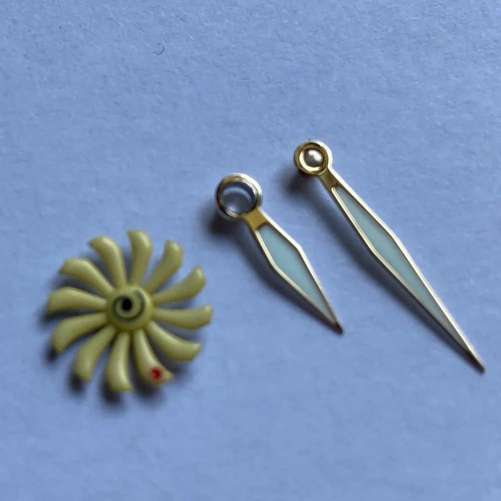 Watch Parts Blue/Black/Golden Luminous Watch Hands Suitable For ETA 6497/6498 Hand Winding Movement