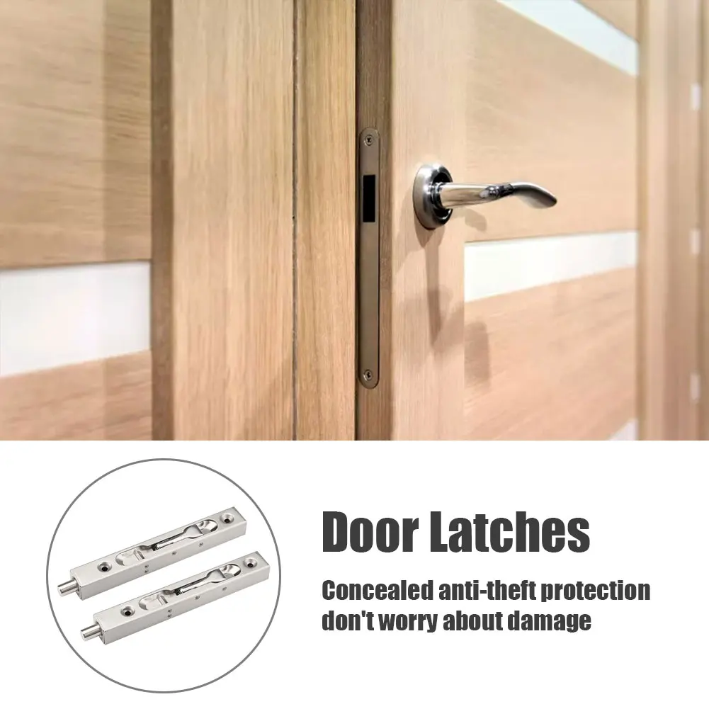 Скользящий болт прочная безопасная дверная защелка для дома с винтами