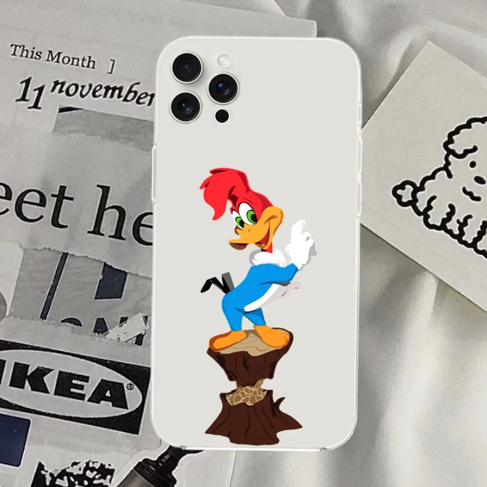 Чехол для телефона с рисунком W-Вуди woodpecker iPhone Mini Plus 11 13 12 14 15 8 Pro XS Max X SE XR