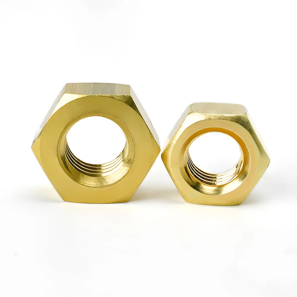 Медные шестигранные гайки M2 M2.5 M3 M3.5 M4 M5 M6 M8 M10 M12 M14 M16 M18 M20 M22 M24 Шестигранная гайка 304 Нержавеющая сталь DIN934 Метрическая