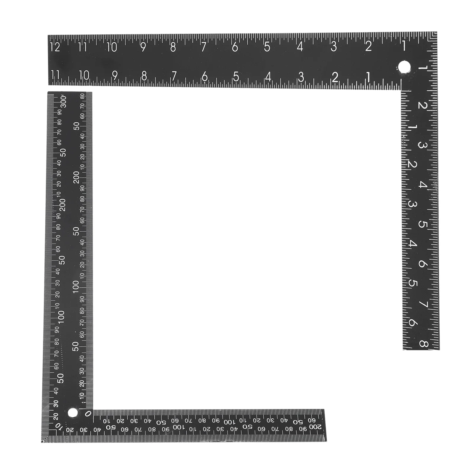

2 Pcs Square L-shape Drawing Rulers Steel Tool Caliper Engineer L-square Student