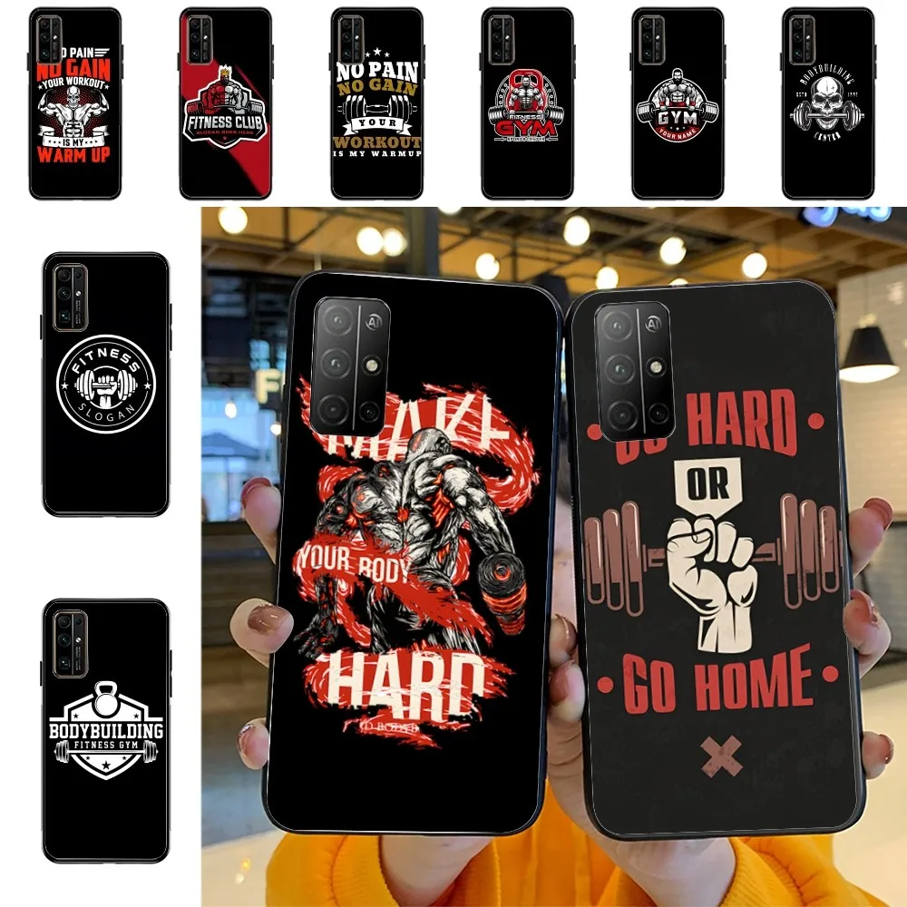 Чехол для телефона тренажерного зала фитнеса бодибилдинга Huawei Honor 10 Lite 9 20 7A 9X 30 50 60