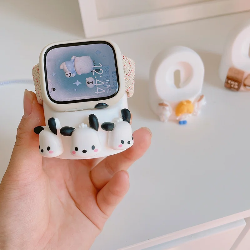 Wireless Charger Stand 41 45mm For iWatch 38 42 40mm 44mm Cute 3D Cartoon Charging Bracket For Apple Watch 8 SE 7 6 5 4 49 Ultra