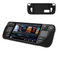 silicone protective case for valve steam deck game console anti slip particles shell for steam deck gaming accessories