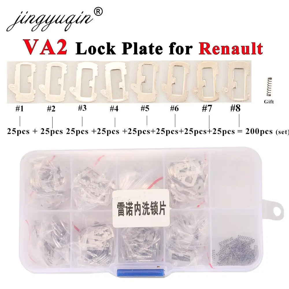 

Комплект Стопорных Пластин Jingyuqin VA2 Для Renault, 200 Шт., Внутренние Фрезерованные Конические Шпоночки