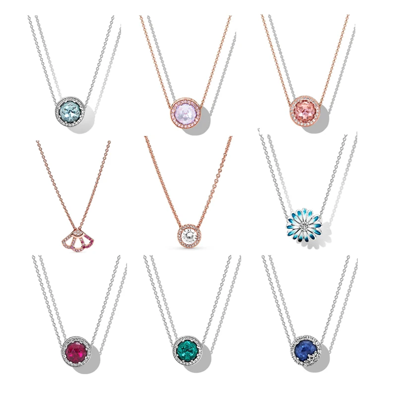 

2021Jewelry Women Fit Pandora Original DIY Making Designer Charms Mujer Plata 925 Handmade Custom Sterling Silver Femme Necklace