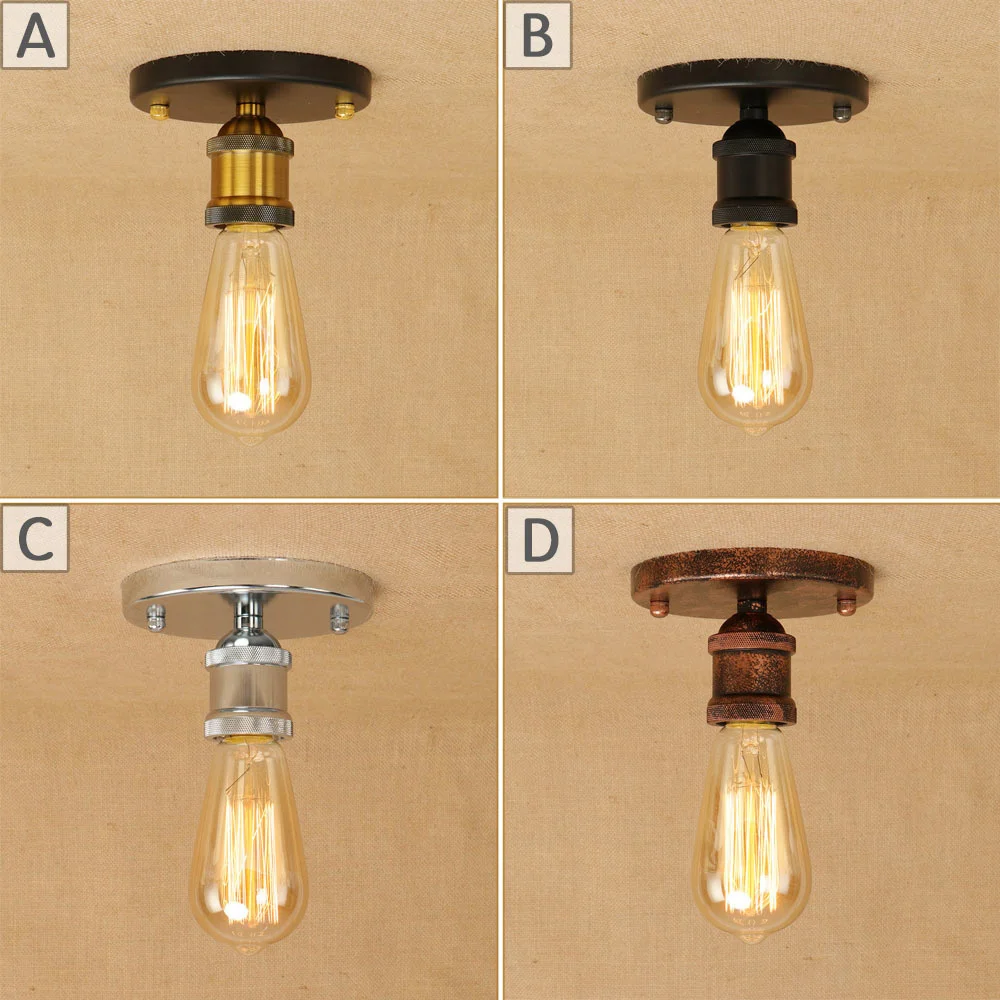 Винтажная Подвесная лампа в стиле ретро Лофт Светодиодная E27 переменный ток 110 В
