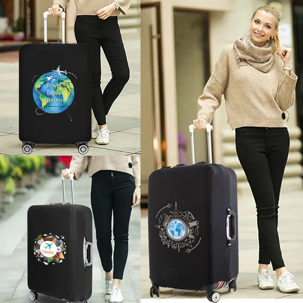 Luggage Protector Cover Suitcase Elastic Protective Covers Trolley Case Dust for 18-32 Inch Scratch Essential Travel Accessories