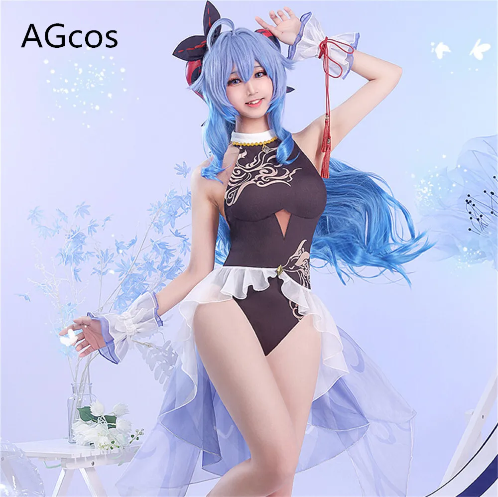 Предпродажа костюм AGCOS Genshin Impact Five Kasen Xingqiu женский для косплея