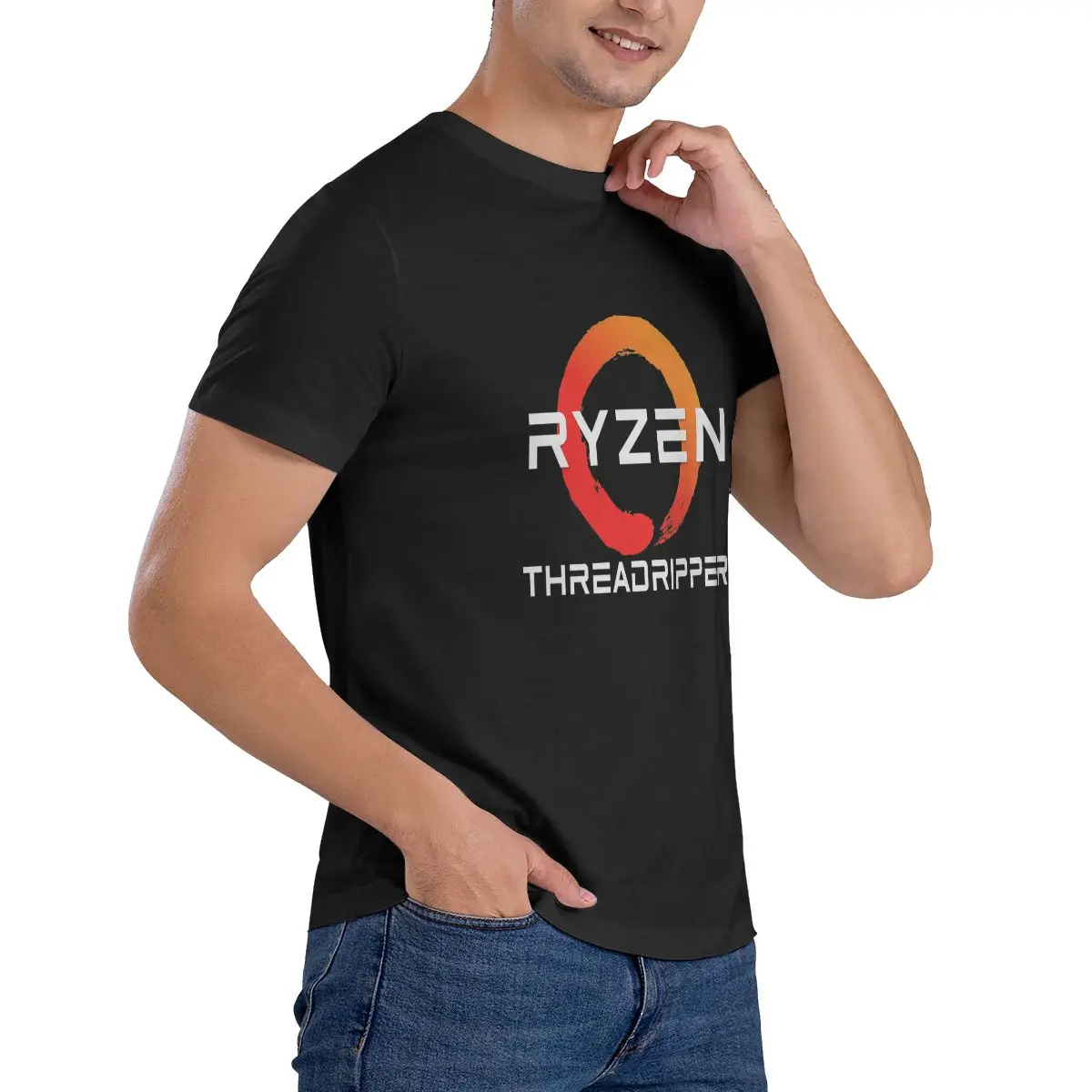 Футболка Amd Ryzen Threadripper редкая унисекс винтажная Удобная футболка | Мужская одежда
