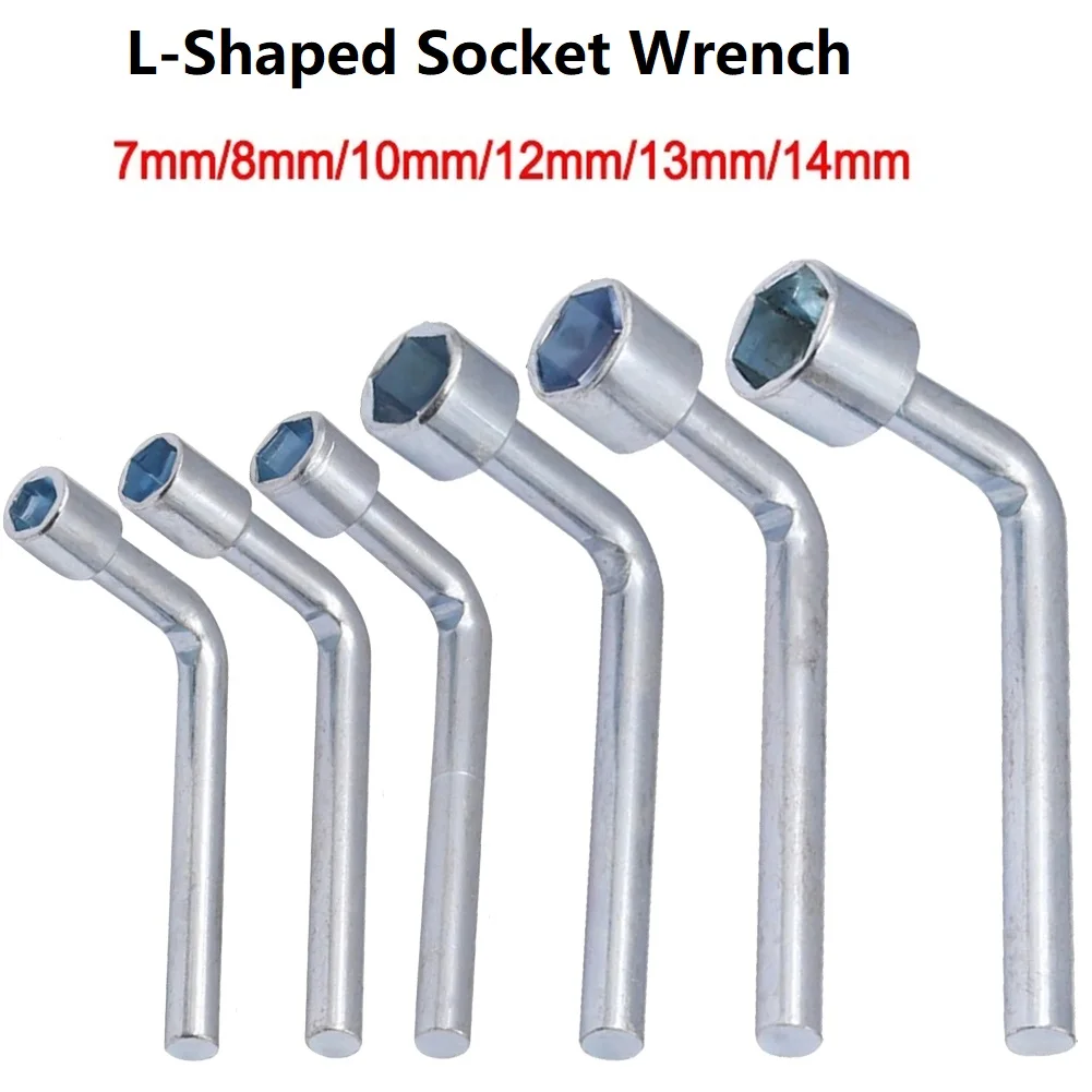 

L-Shaped Socket Wrench Hexagonal Wrench Elbow Multi Triangle Wrench 7/8/10/12/13/14mm Hex Key Plumber Keys Multifunctional Tools