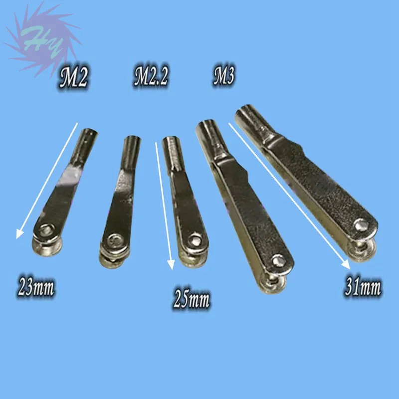 

20PCS M2 M2.2 M3 Servo Lever Throttle Pull Rods U-Clamp Length 23/25/31mm Metal Push Rod Clevise For DIY RC Acessories