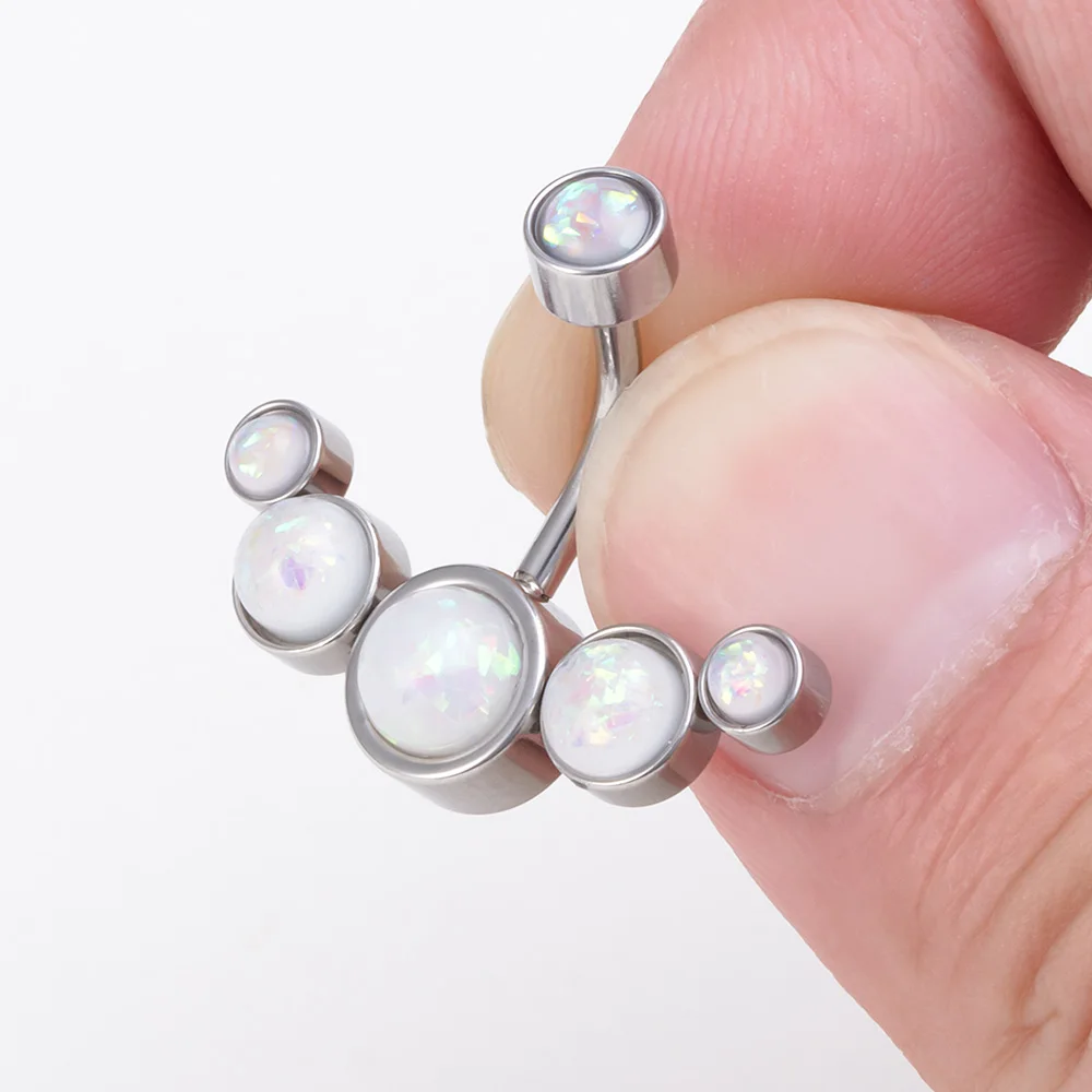 1 шт. Bling CZ Циркон Кольца для пупка Нержавеющая сталь пирсинг живота женщин