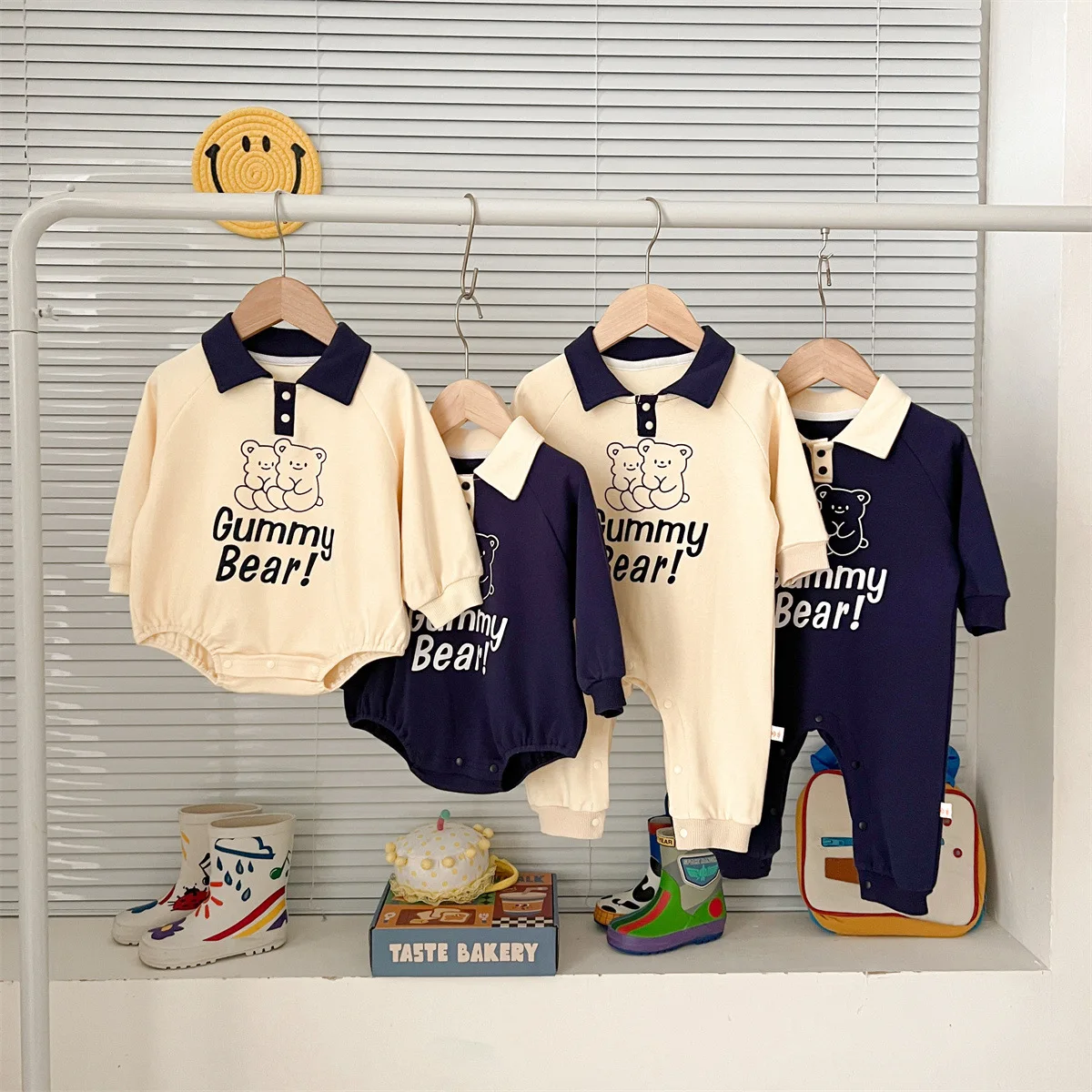 

Ins0-2 Years Old Baby Autumn Winter Clothing Soft Cotton Triangle Jumpsuit Korean Loose Trend Boy Outerwear Toddler Clothes