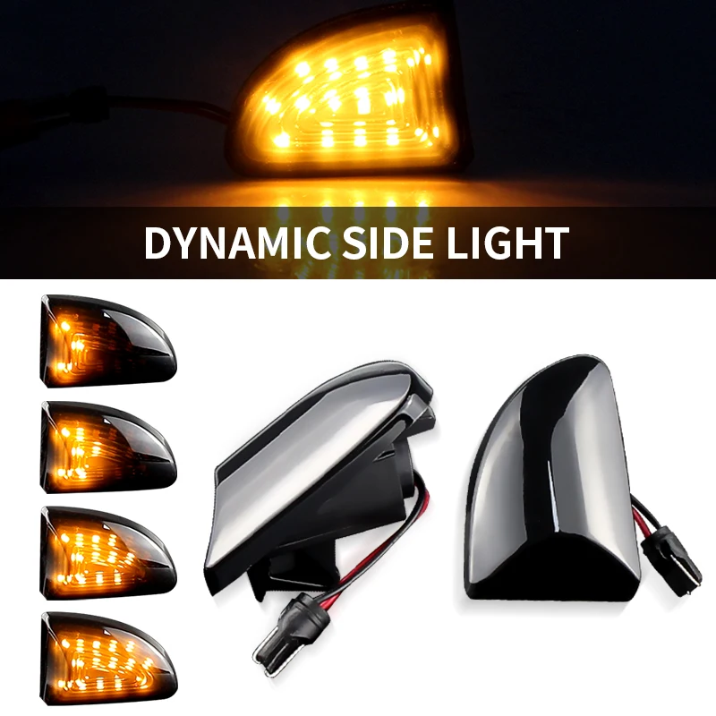 2 шт. янтарные указатели поворота с дымчатыми линзами для Smart Fortwo W451 Coupe Cabrio 2007-2015