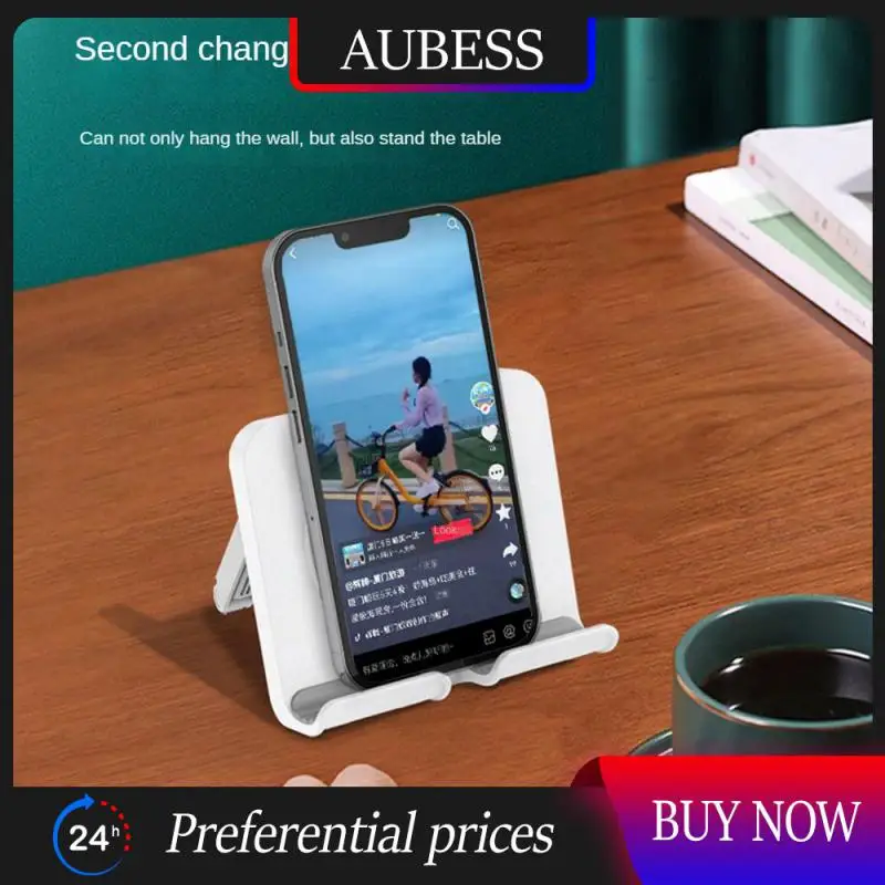 

Silicone Universal Wall Phone Bracket Telescopic Mobile Phone Bracket Table Punch-free Mounted Organizer Holders Black Desktop