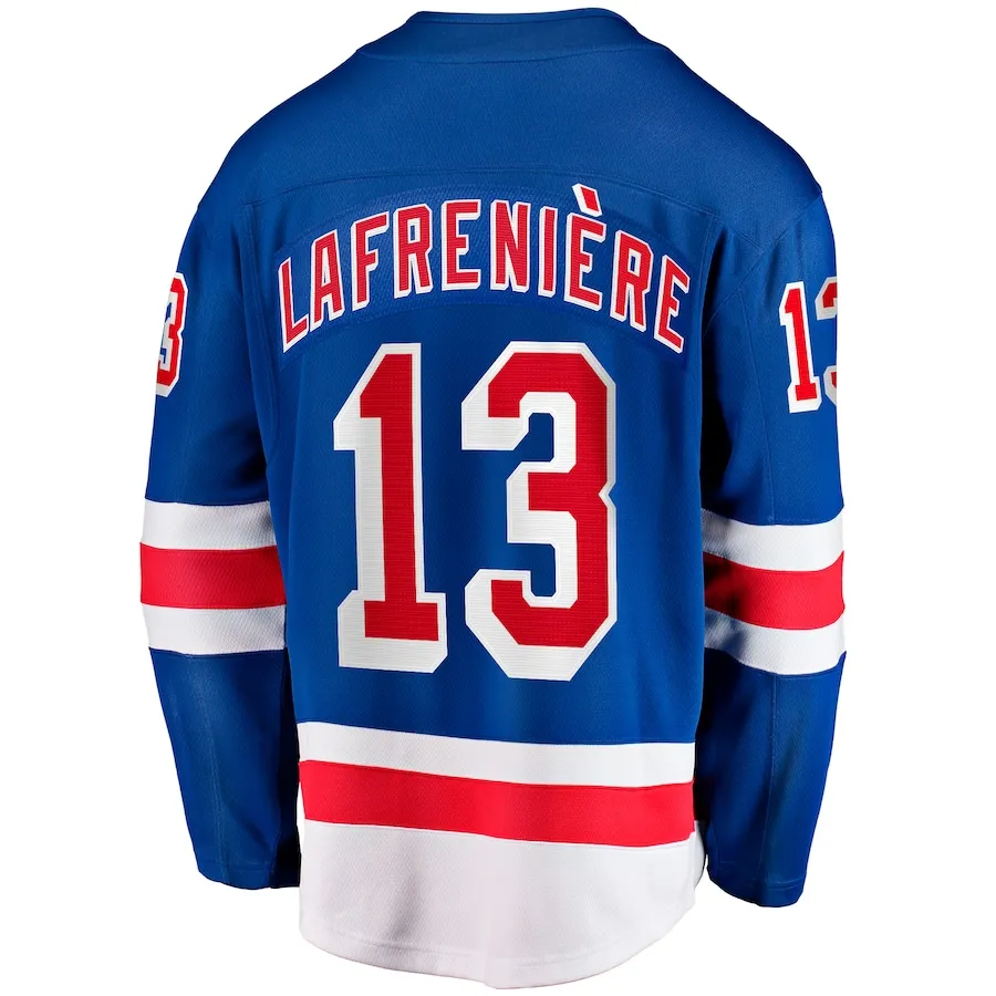 2025 Wholesale Embroidery New York Hockey Jersey Men Youth Lafreniere Shesterkin Panarin Ice Uniform