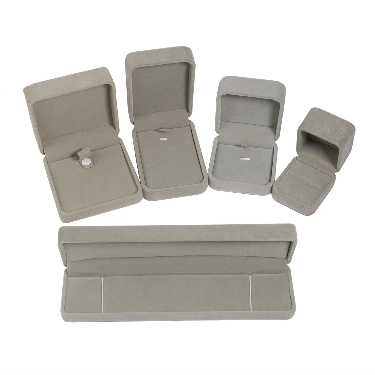 

High-end Velvet Jewelry Box Wedding Engagement Ring Box for Earrings Necklace Bracelet Display Gift Box Holder Gift Decoration