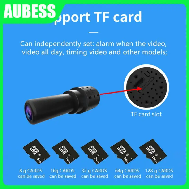 

Mini-camera Alarm Recording Aluminum Alloy Security Camera Remote View 1080p Night Camera Miniature Camera Device