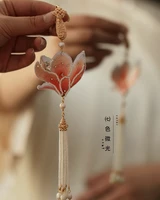 classic fringed cheongsam accessories pendant embroidery flower brooch tea dress waist wear hanfu feminine temperament