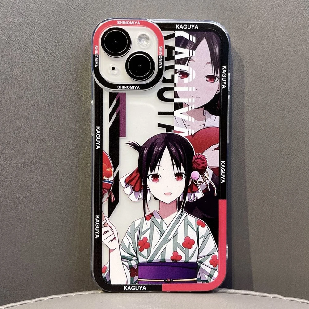 

Shinomiya Kaguya Angle Eyes Phone Case for IPhone 14 13 12 11 Pro Max Mini Xs Xr X 8 7 Plus Se 2022 Sama Love Is War Anime Funda