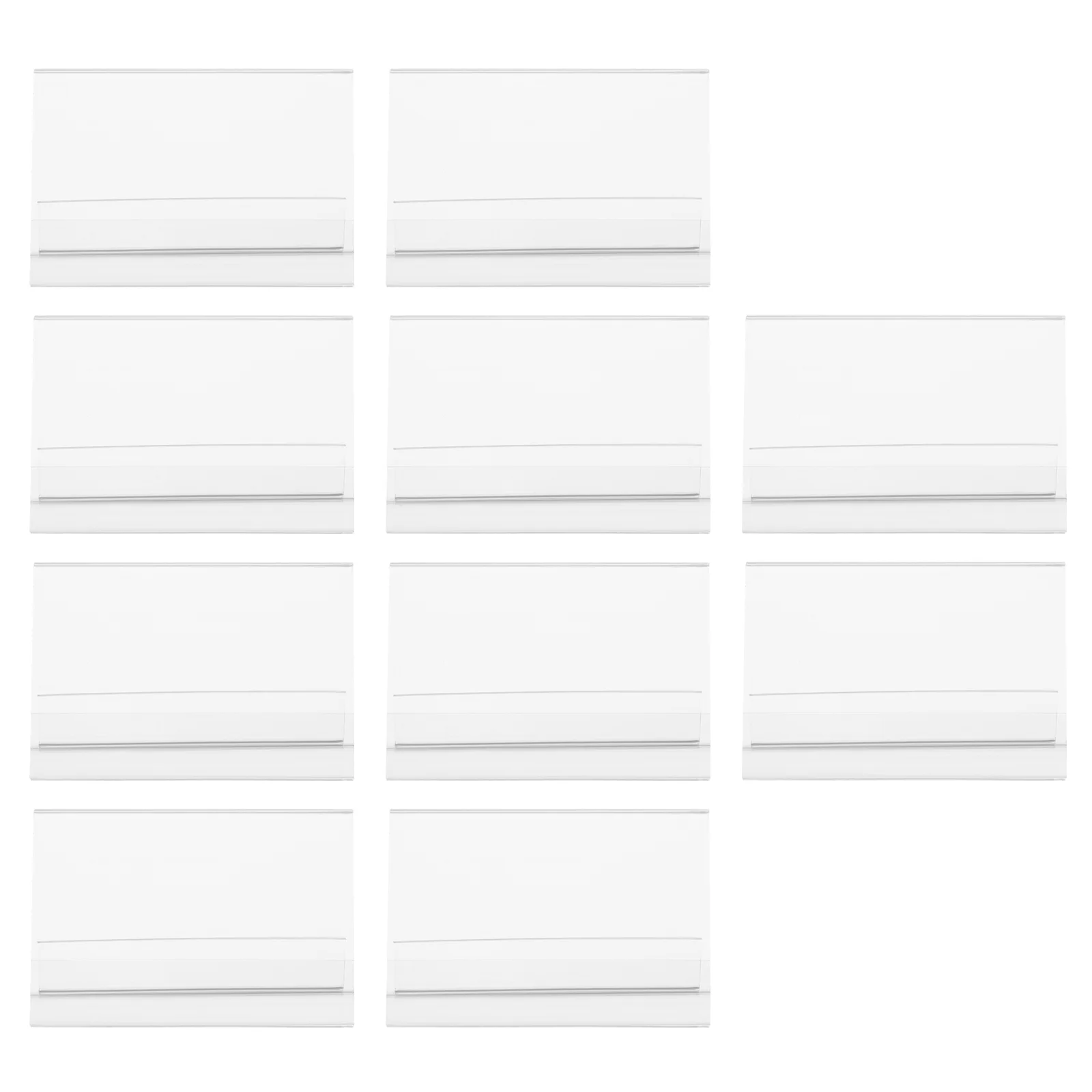 

10pcs Acrylic Desktop Name Plate Sign Holder for Meeting Conference Banquets