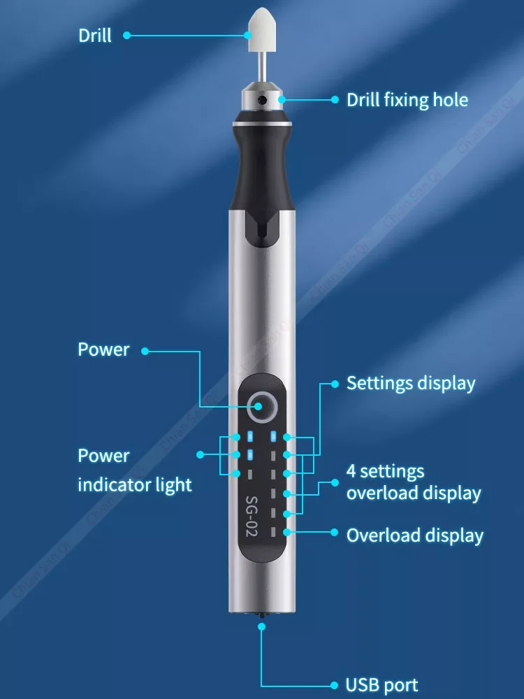 

Qianli SG-02 Intelligent Charging Pen Wireless Grinding Drilling Carving Disassembly Face Lattice Polishing Tools Mega idea