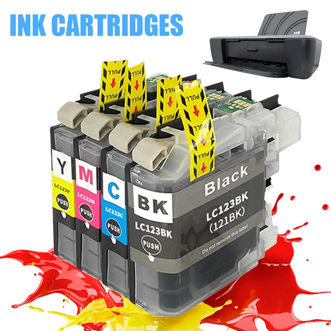 

1pc LC123 Ink Cartridge Replacement Printer Inkjet Dye For Brother MFC J4410DW J4510DW J870DW For DCP J4110DW J132W J152W