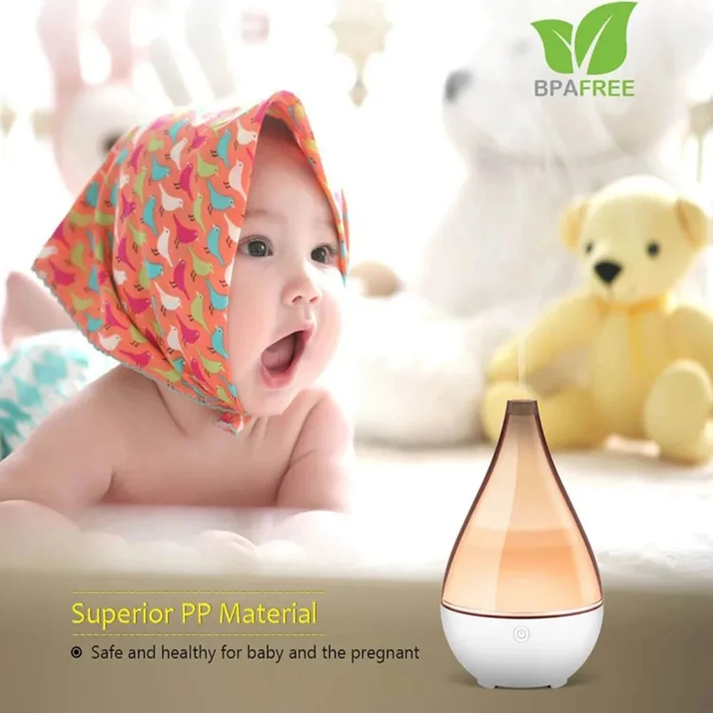 Ваза в форме крышки для диффузора эфирных масел, охлаждающий увлажнитель с прохладным туманом, ультразвуковой ароматерапевтический диффузор, уникальный бесводный автоотключатель на 200 мл.