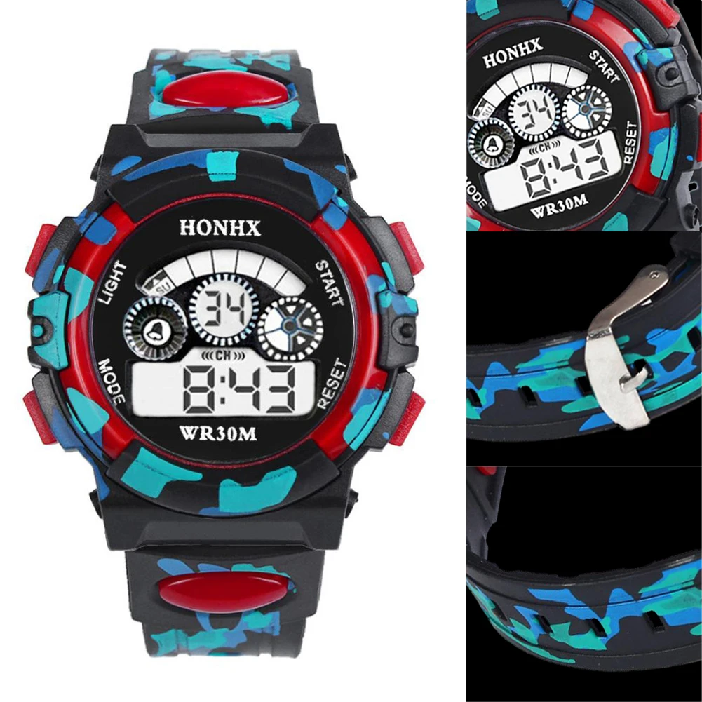 

Многофункциональные водонепроницаемые спортивные электронные детские часы для мальчиков