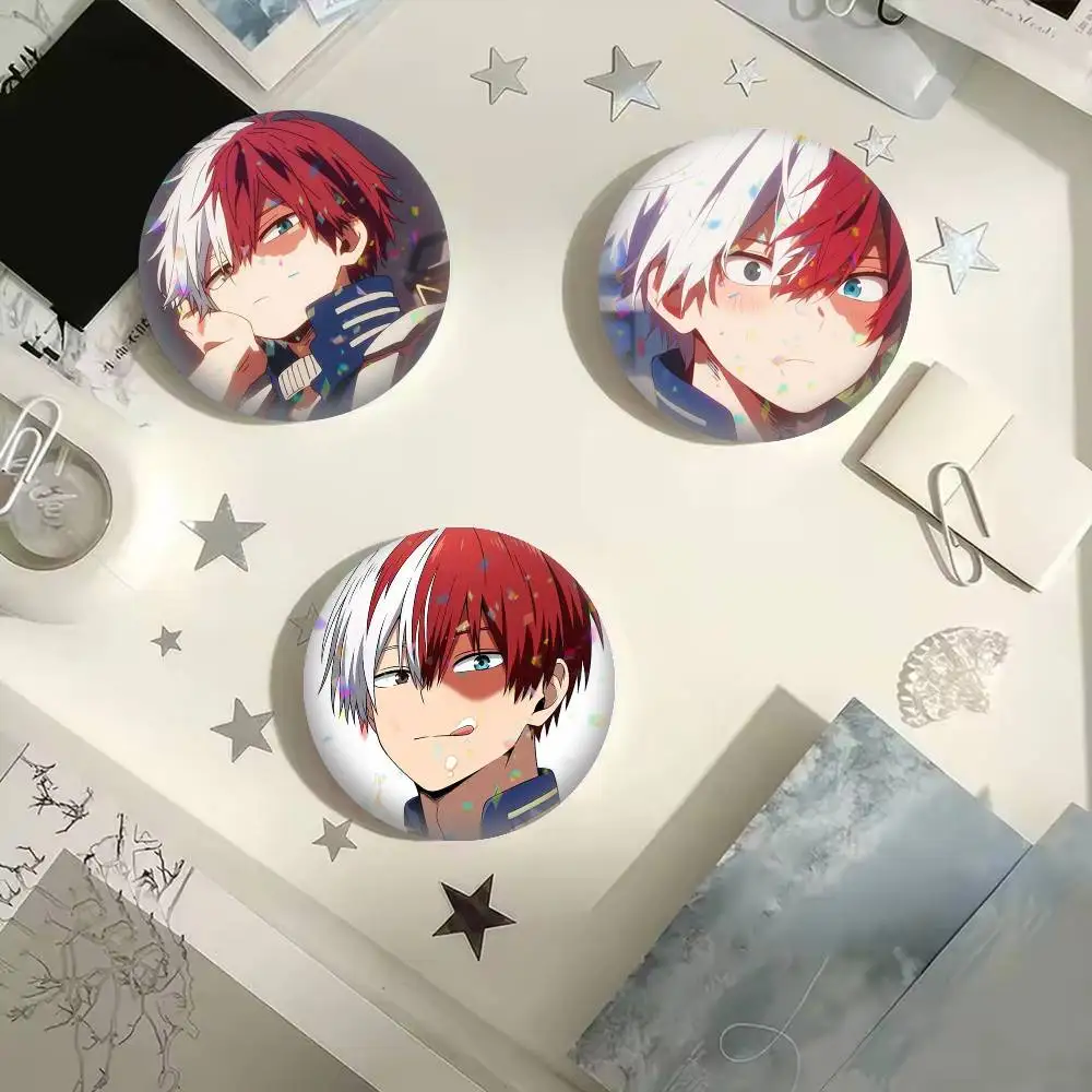 Фото Мультяшные значки-броши Shoto T-Todoroki, 25 мм, 32 мм, 44 мм, 58 мм, 75 мм, для аксессуаров, в подарок №1