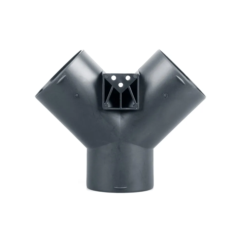 

75mm Y Branch Duct Splitter Outlet Connector W/ Regulator Flap Valve For Heater