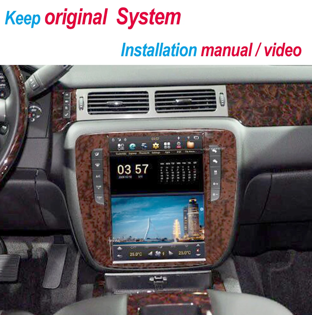 

Автомагнитола в стиле Tesla для GMC Yukon/ Chevrolet Tahoe/Chevrolet Silverado 2007-2012 экран проигрывателя Android 9,0 Автомобильная GPS-навигация